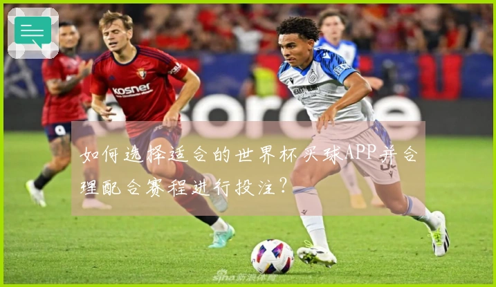 如何选择适合的世界杯买球APP并合理配合赛程进行投注？